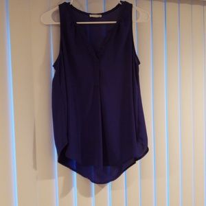 Blue dressy tank top